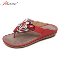 2022 new national footwear sandals beaded large sandals beach shoes wholesale
