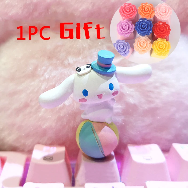 Персонализированные колпачки для ключей PBT мультяшная собака колпачок красивая