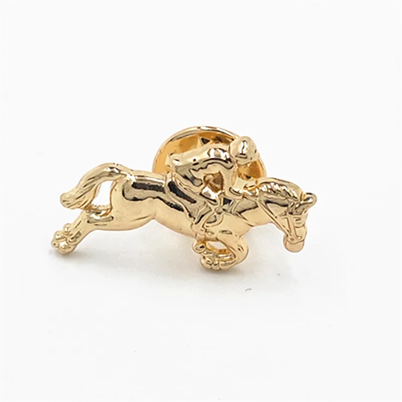 Значок для одежды с лошадью модная брошь в форме верховой езды булавки мужская и