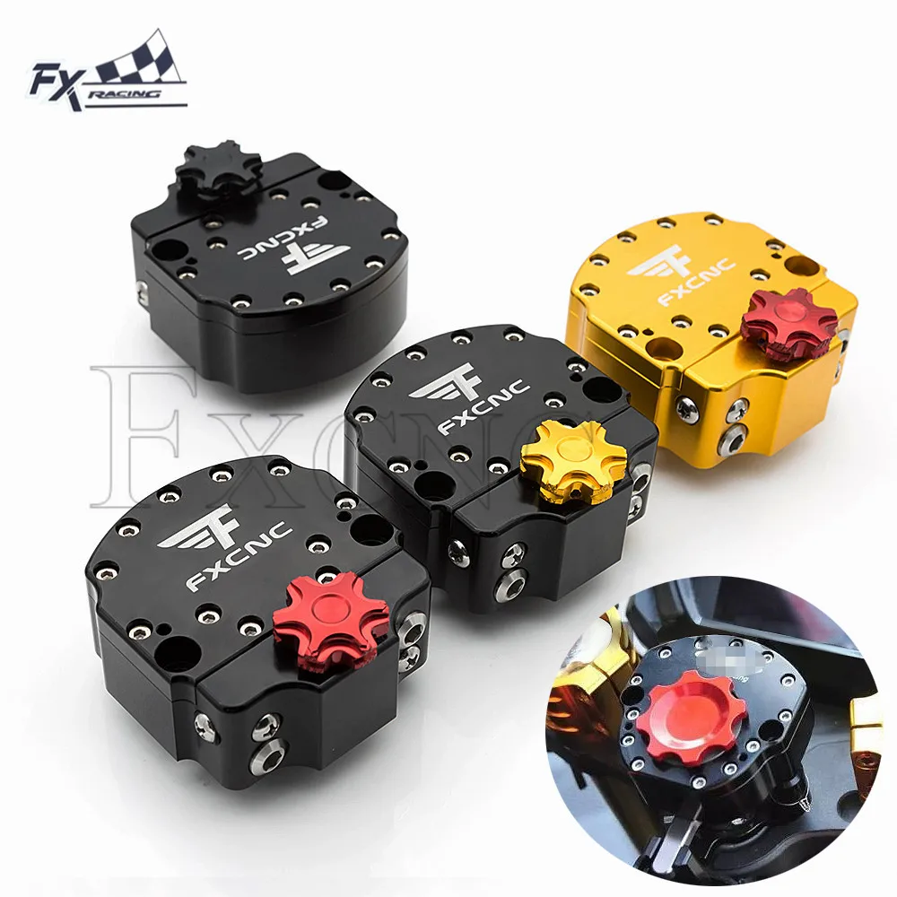 Универсальный Регулируемый Алюминиевый демпфер рулевого управления для