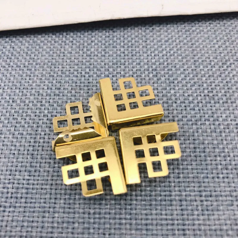 20 шт Ретро Металлические Защитные угол бронзовые Угловые скобы Тетрадь