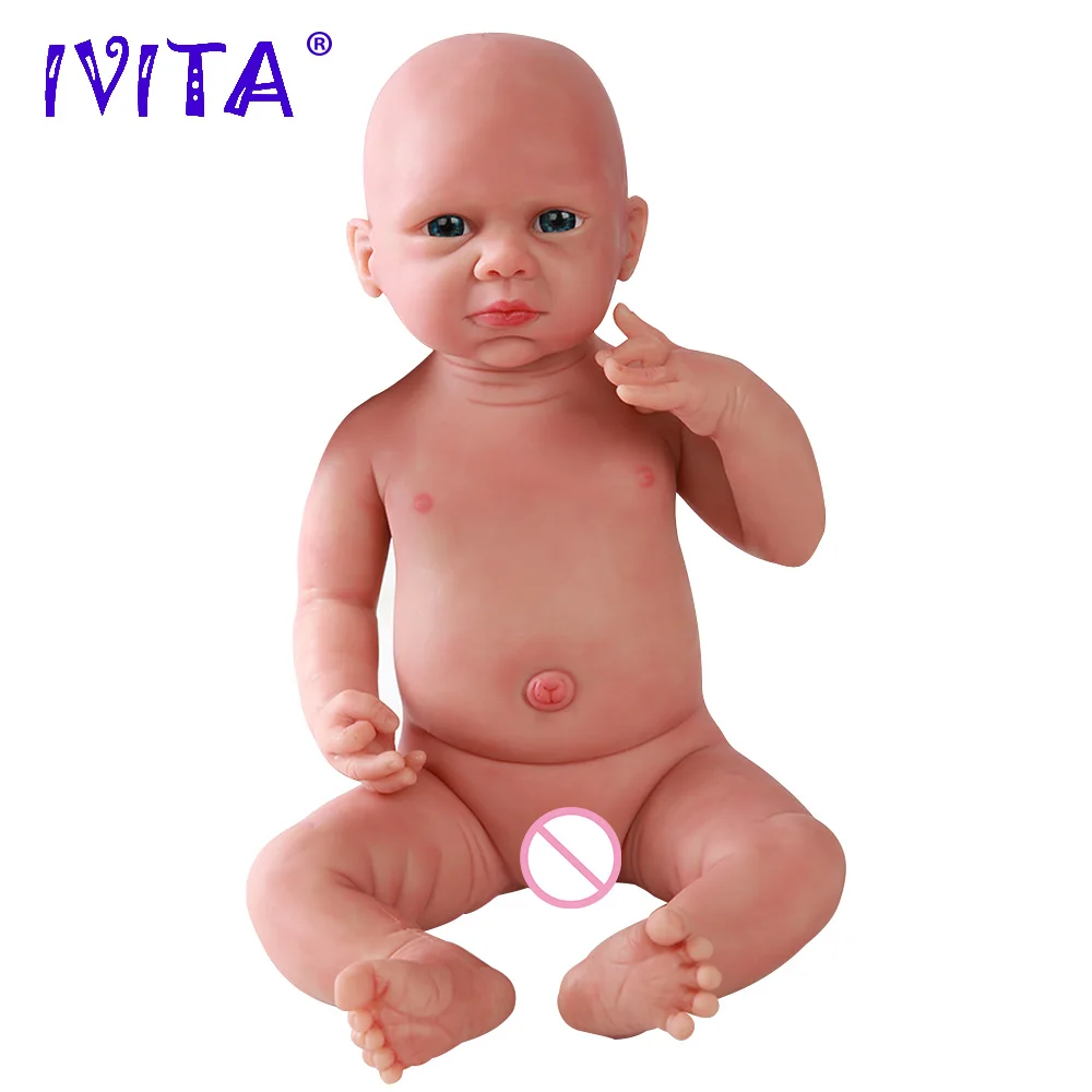 IVITA WG1524 50 см (20 дюймов) 3 89 кг силиконовый милый Новорожденный ребенок Куклы