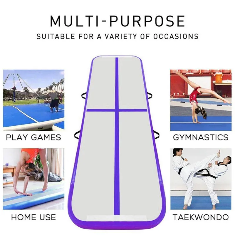 

inflatable gym mat 3m physical exercise Air Tumble Track yoga mat Gymnastics training use for Cheerleading Games Taekwondo yoga