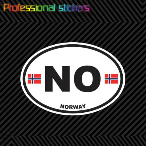 Норвежская овальная наклейка высекающая норвежский кантри Европейский код для