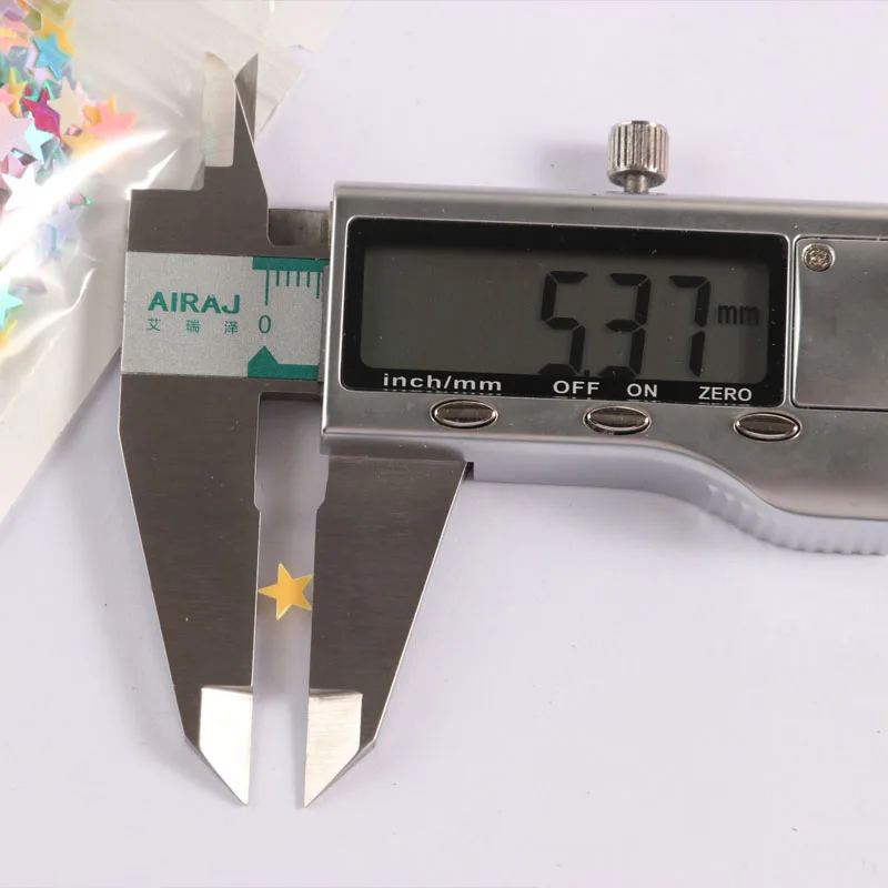 2 7-5 3 мм волшебный цвет пентаграмма звезда Блестящие Блестки цветные яркие