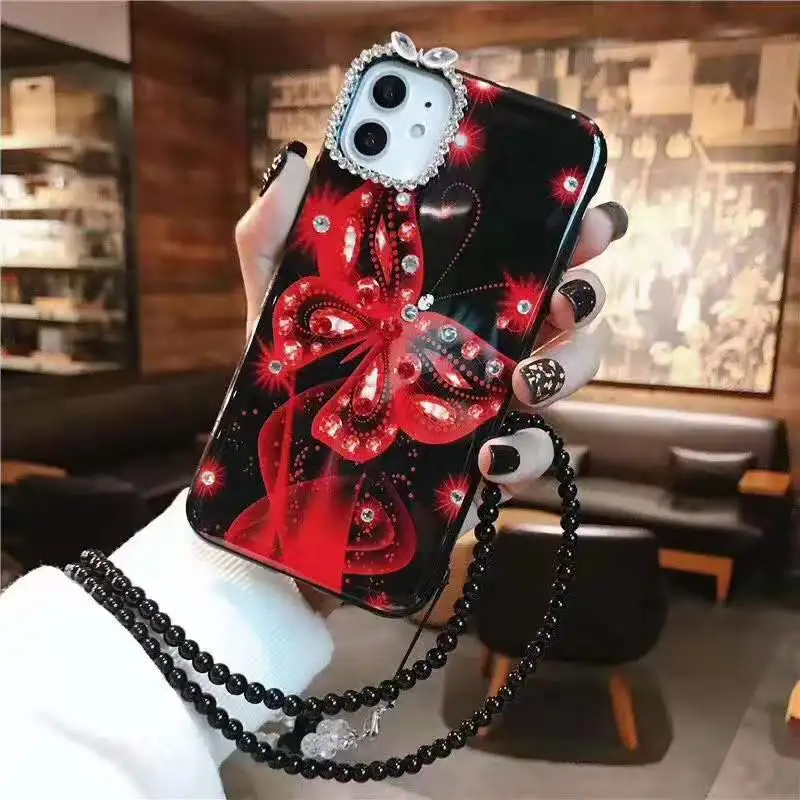 Для iPhone 11 Pro Max милый блестящий чехол с бабочкой для X XR XS 6 6S 7P 8 plus роскошная задняя