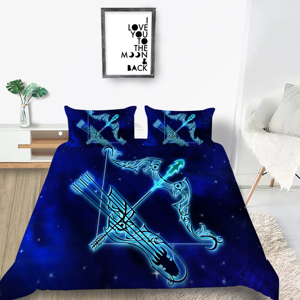 Комплект постельного белья с созвездиями Лев креативный крутой Модный 3D