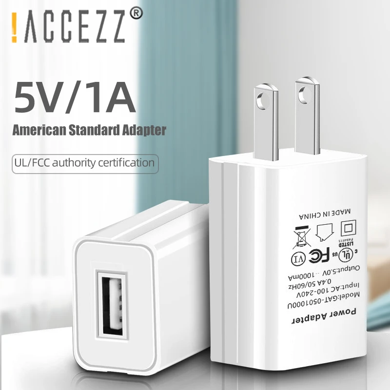 ! Зарядное устройство ACCEZZ 5 В 1 А настенное зарядное для iPhone X 8 7 iPad адаптер ЕС США