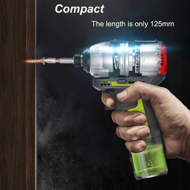 Шуруповерт ударный WORX WU132 Аккумуляторный с бесщеточным Мотором 140 Н · м и