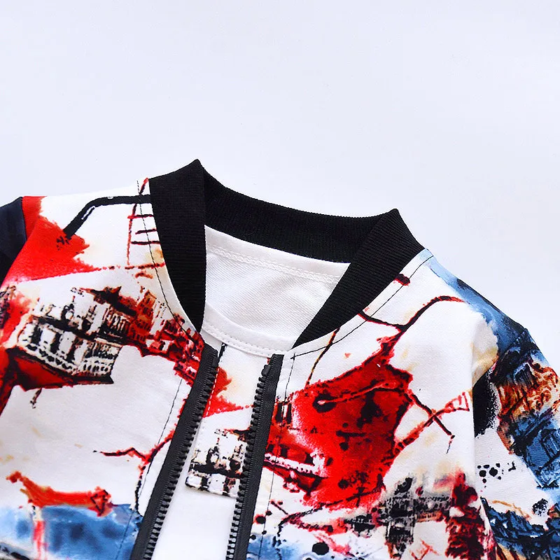 Новый осенний повседневный костюм для мальчиков От 0 до 4 лет Детские Activr одежда