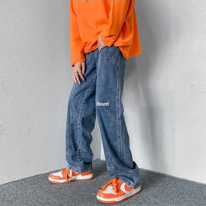 

2021 Jeans Women retro High Waisted Loose leg jeans wide leg jeans baggy jeans high waist jeans y2k jeans Hip hop jeans