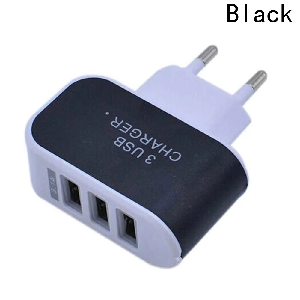 Лучший Простой тройной USB-порт для ЕС телефона планшета 5 В 3 А новый стильный
