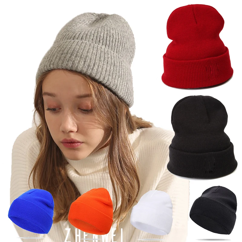 

2020 Autumn And Winter Knitted Hat Colors Are More Popular Boyfriend Girlfriend Gifts Fluorescent Bright Woolen Cap Fine Braided
