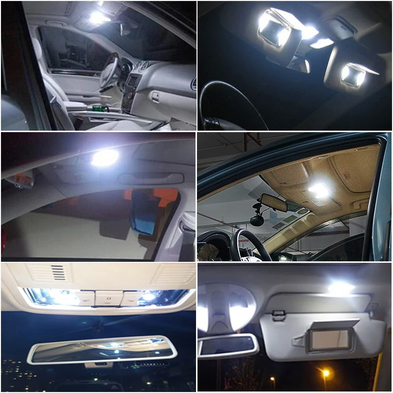 4x гирлянда светодиодный автомобильный светильник 28 мм 29 Внутренний C5W C10W дверной