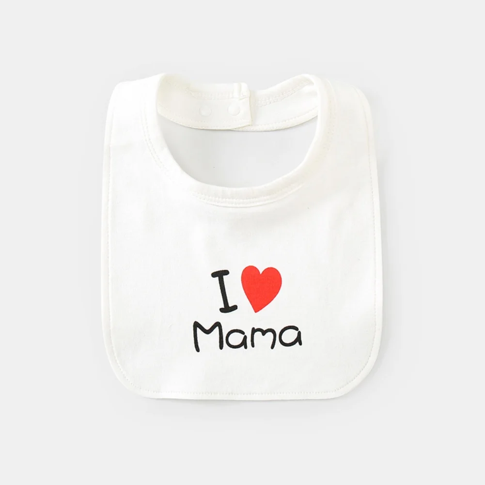 

Baby Drool Bibs Cute Letter Print Comfortable Drooling And Teething Baby Bib Soft Cotton Towel Saliva Towel For Newborn