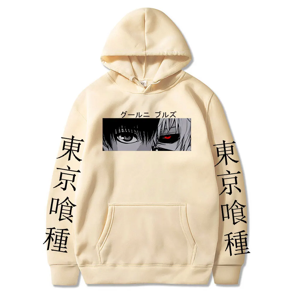 

Tokyo Ghoul Anime Kaneki Ken Cool Eyes Hoodie Men Women Creative Fashion Casual Pullover Spring Street Clothing Hoodies Tops