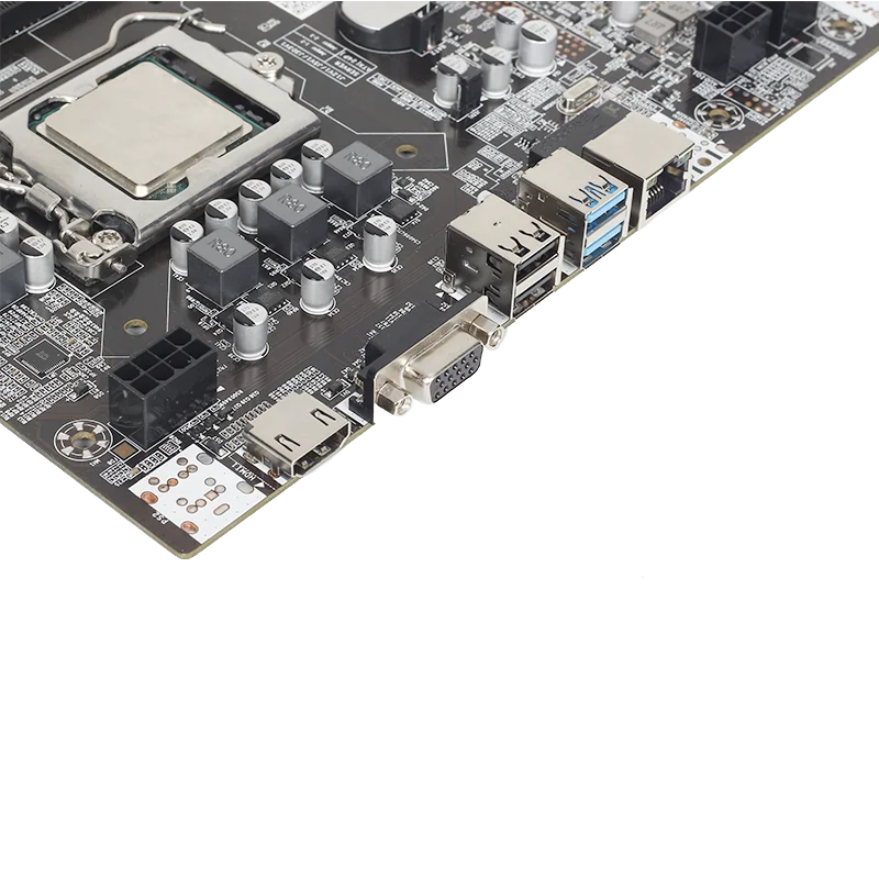 Материнская плата B75 LGA1155 для майнинга с процессором G1620 и охлаждающим