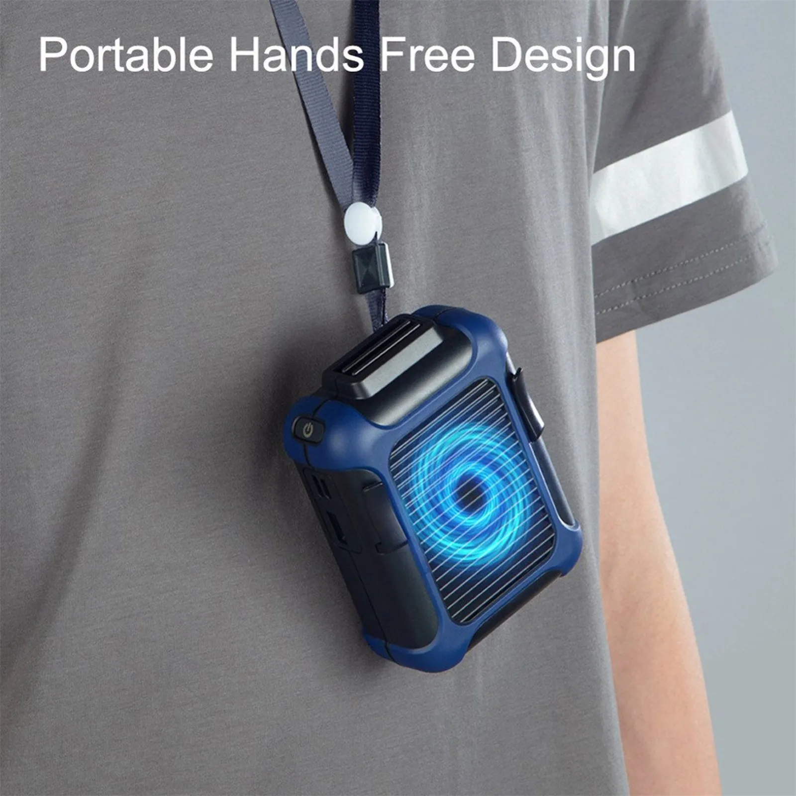 Мини-вентилятор портативный с зажимом на талию и USB-зарядкой | Дом сад