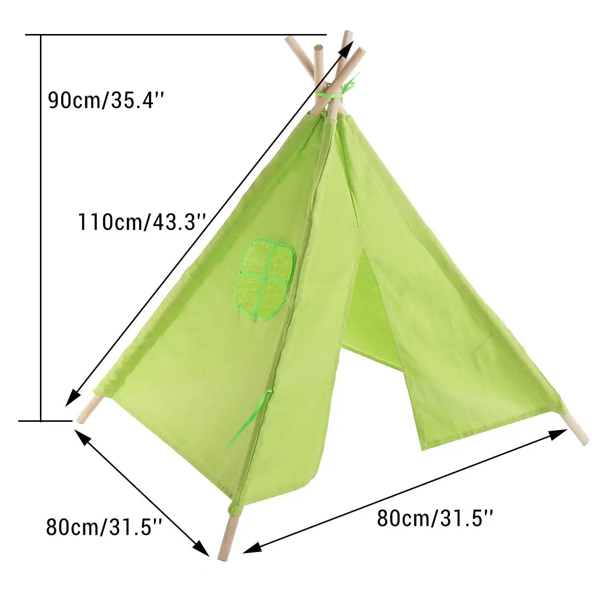 

1.1m Indian Children's Tent Teepee For Kids Portable Tipi Infantil House For Children Cabana Tents Cotton Carva Indoor Playhouse