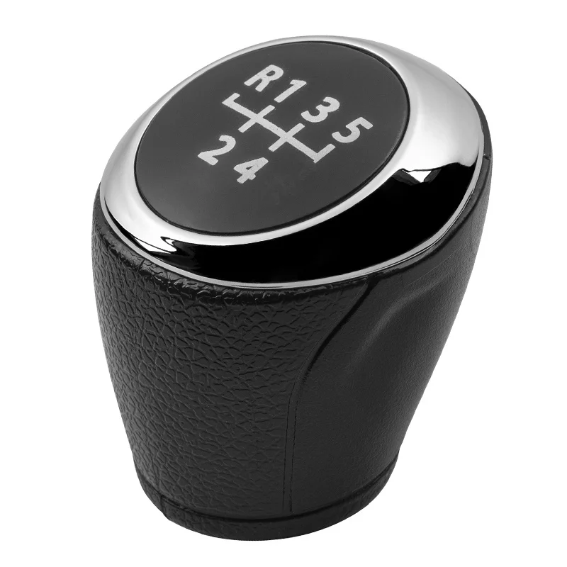 Хромированная черная кожаная ручка переключения передач рычаг для Cruze 2008 2009 2010 2011