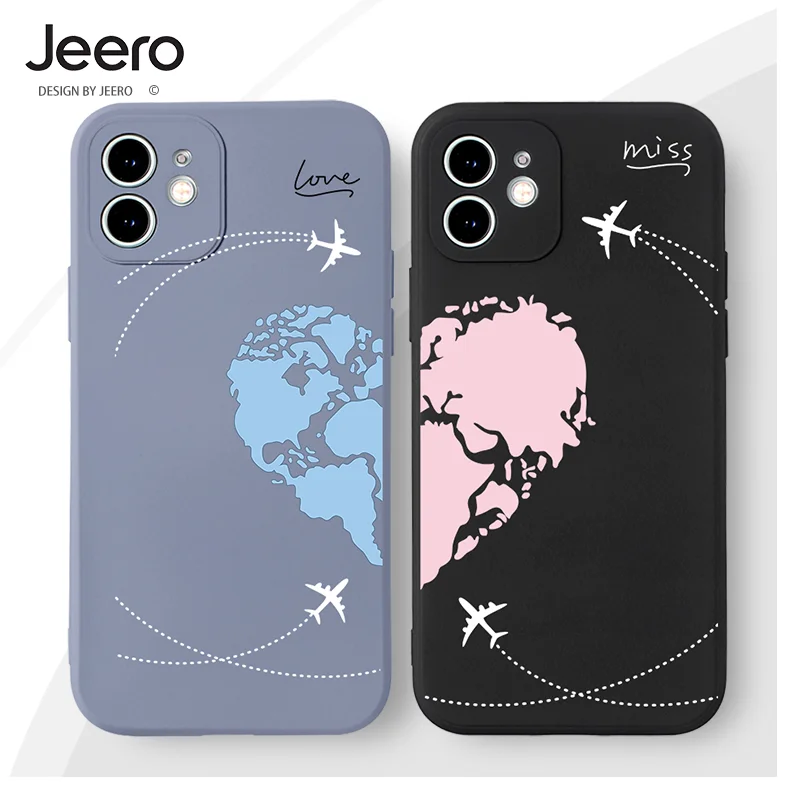 luxury shockproof soft silicone phone case for iphone 13 12 11 pro max se2 x xr xs 8 7 6 plus couple aesthetic love back cover free global shipping