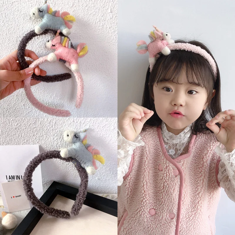 Бутик 10 шт. модные милые набивные обруч &quotЕдинорог&quot Мультяшные конские палочки