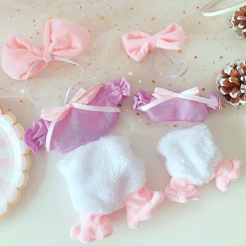 Кукольное платье 20 см костюм с уткой синий розовый комбинезон 15 экзотическая