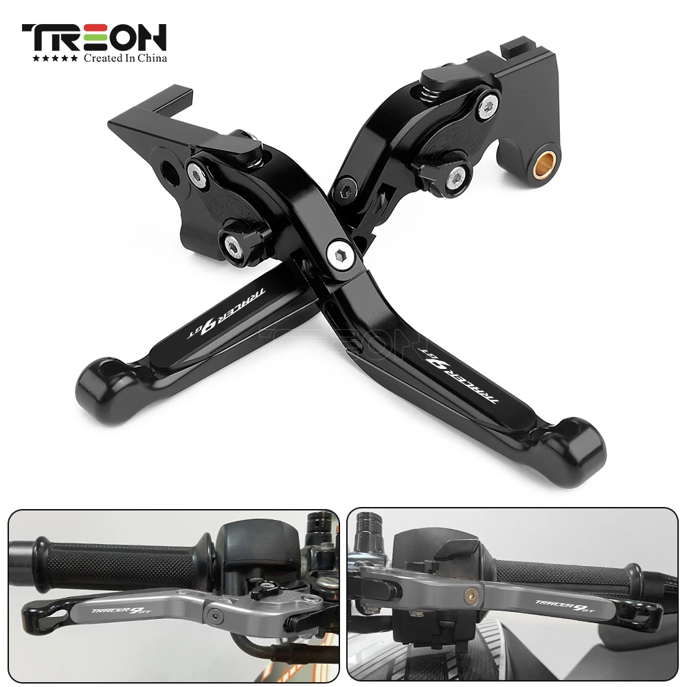 Для мотоциклов Yamaha Tracer 9 GT 2021 2022 CNC Алюминиевые Регулируемые рычаги тормоза