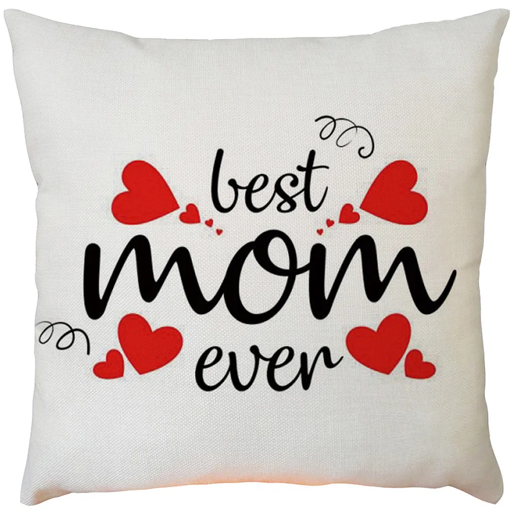 

Cuscini Happy Mother's Day Sofa Bed Home Decoration Festival Pillow Case Cushion Cover Oreillers Pillows For Sleeping