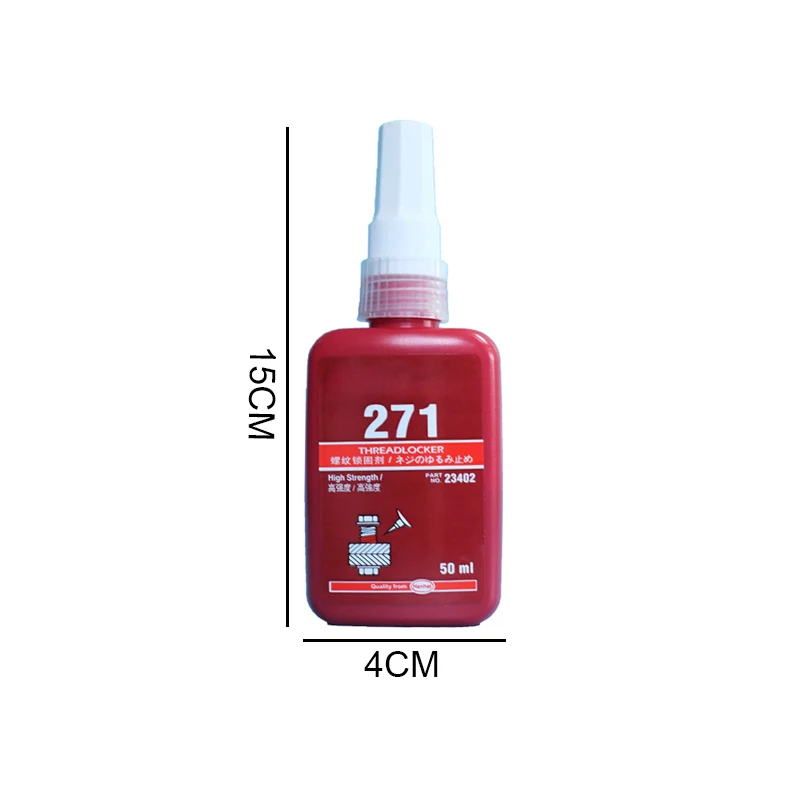 

1pc 50ml High Strength Sealing Screw Glue Anti-Loose Anaerobic Screw Glue 271/272/277 Glue Locking Agent Anti-corrosion Adhesive