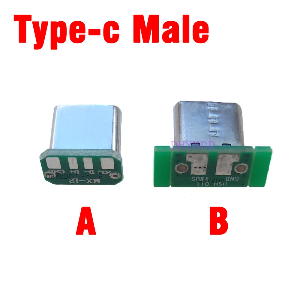1-5 шт. USB 3.1 плата Type C Вертикальная нашивка 16-контактный 4 сварочный провод для