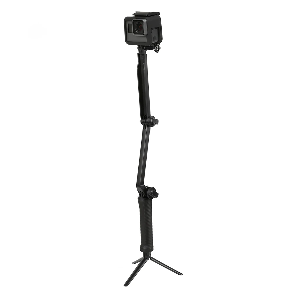 Three 3 way Selfie Handheld Stick Sport Action Camera Grip DV Extension Arm Cam Tripod Monopod Folding Holder for GoPro Phone |