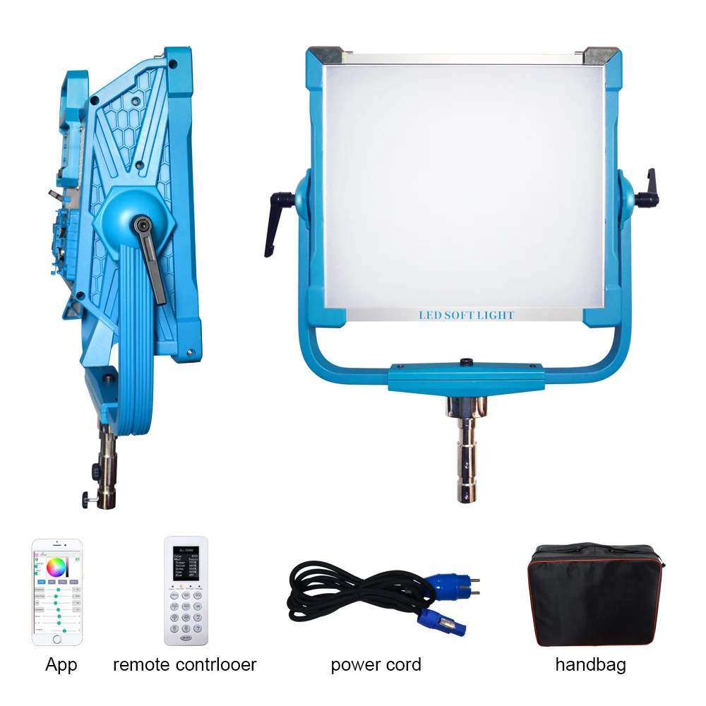 

Yidoblo AI-2000C Photo Studio Photography Lighting 200W RGB Panel LED Light Lamp DMX Support For Film Shooting Light Tripod