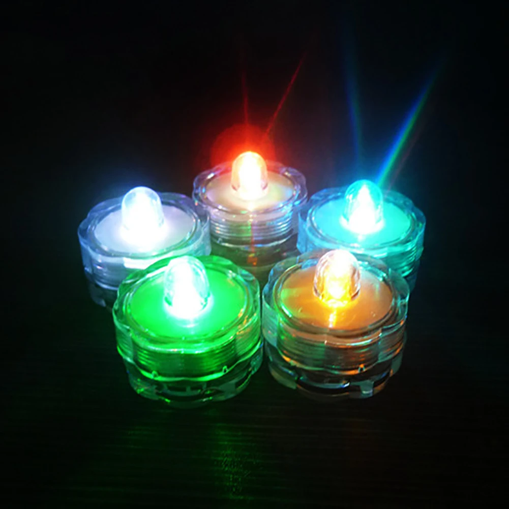 12 шт. светодиодный водонепроницаемый светильник в форме свечи работающий от