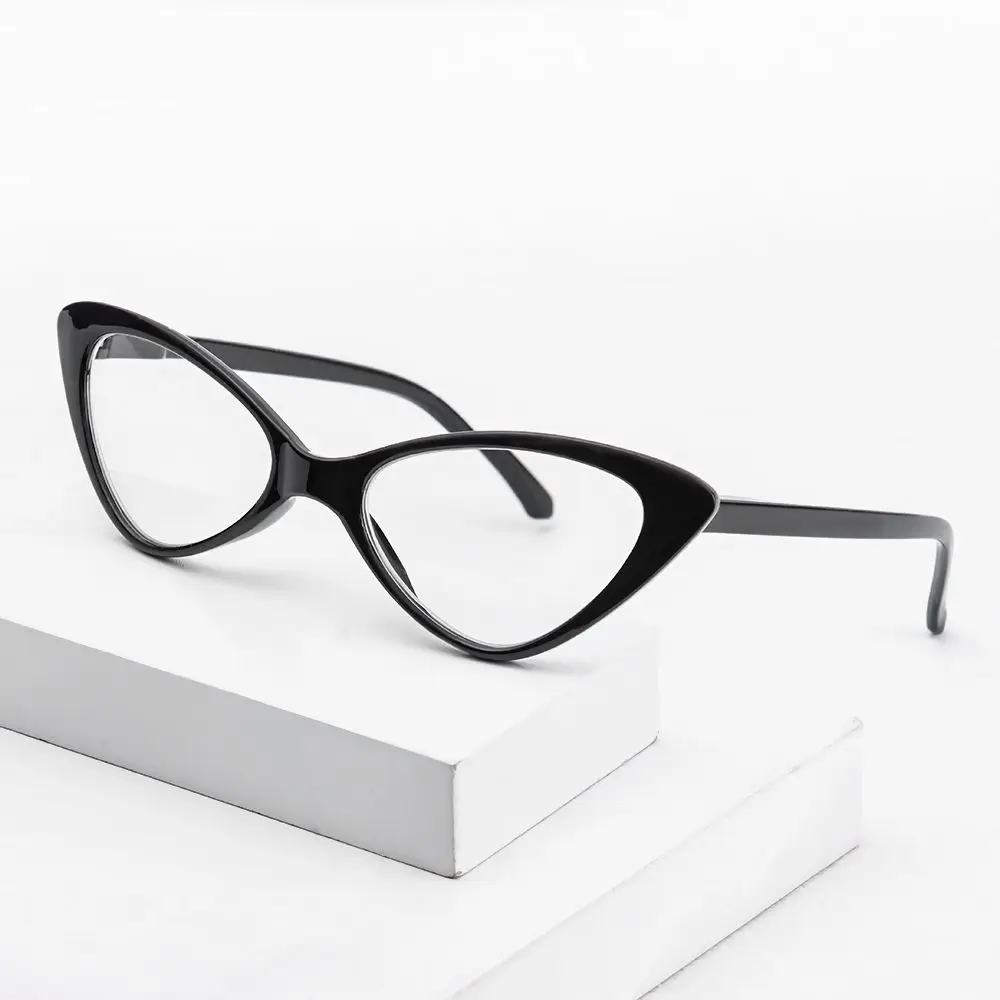 Fashion Cat Eyes Reading Glasses Ultalight Small Frame Clear Lens Presbyopic Eyeglasses For Women&Men With +10to+40