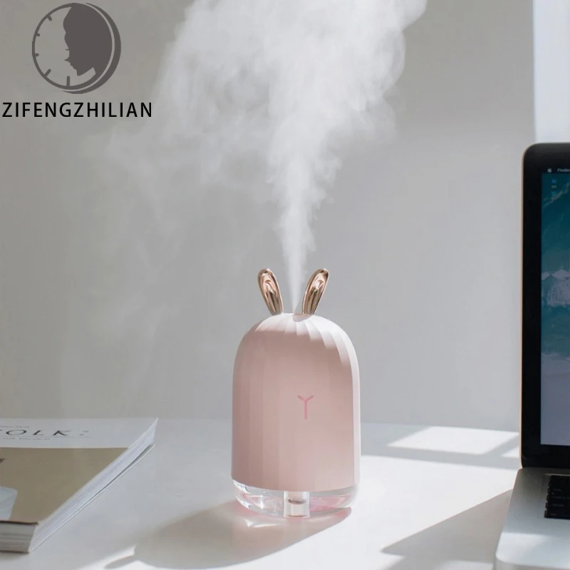 

Air Humidifier 220ML Ultrasonic USB Aroma Essential Oil humidificador With LED Night Lamp for Car