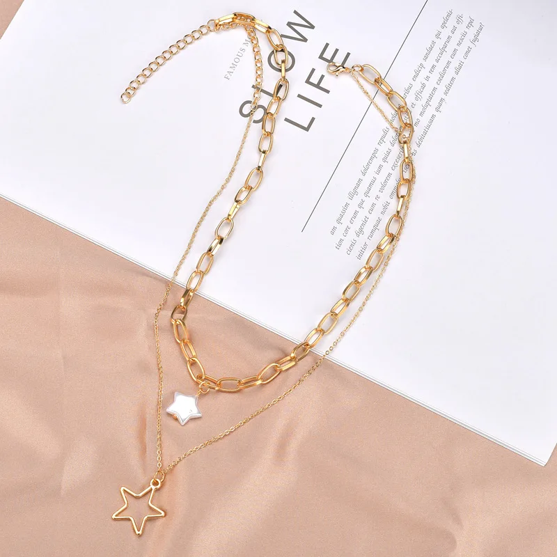 Женские винтажные свадебные жемчужные Раковина Морская звезда ожерелье для