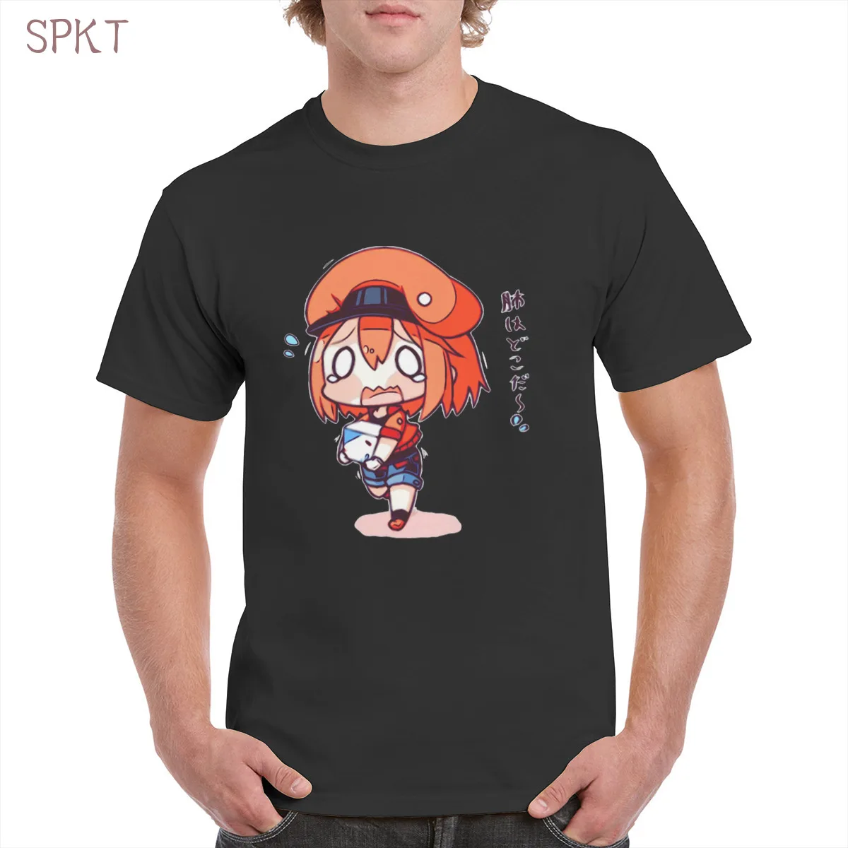 

Cells at Work Anime Comics Personification Cute Interesting t shirt Top Soft Oversized Cotton Tee Female/Man T-Shirt