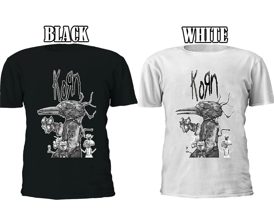 KORN NU HEAVY METAL ROCK UNTITLED Tops Tee T Shirt Baseball Vest Men Women Unisex 2679 T-Shirt Trendy Streetwear | Мужская одежда