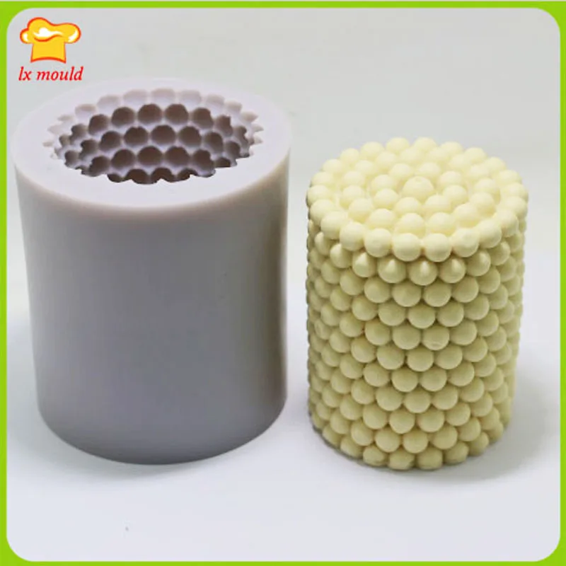 

LXYY MOULD High Quality Handmade Soap Silicone Mould DIY Candle Molds Pearl Particles 1.0cm