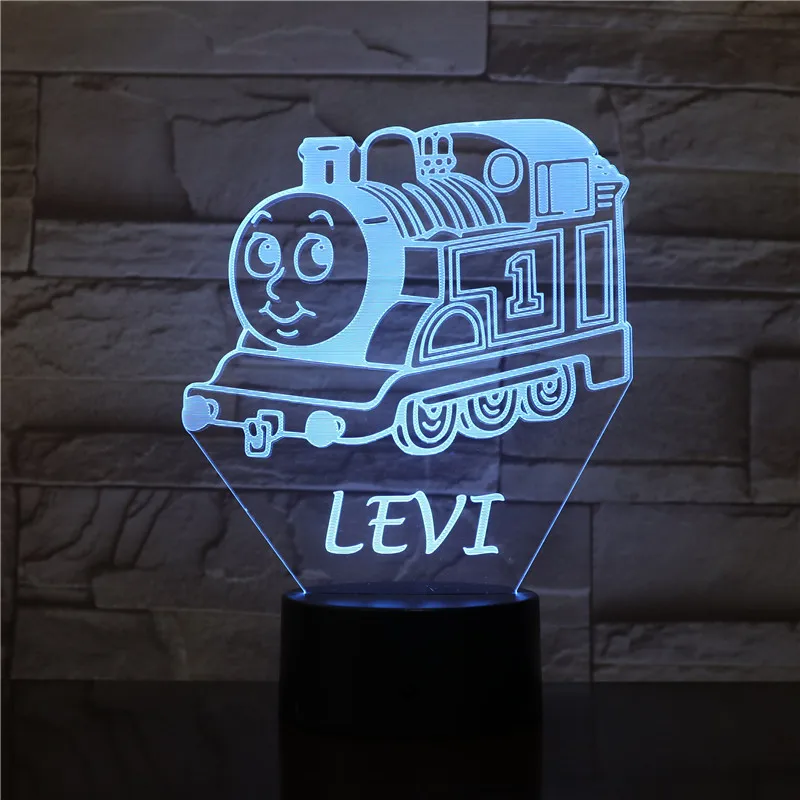 Мультяшный декоративный светильник Levi Tank Engine Thomas And Friends Декор детский ночник для