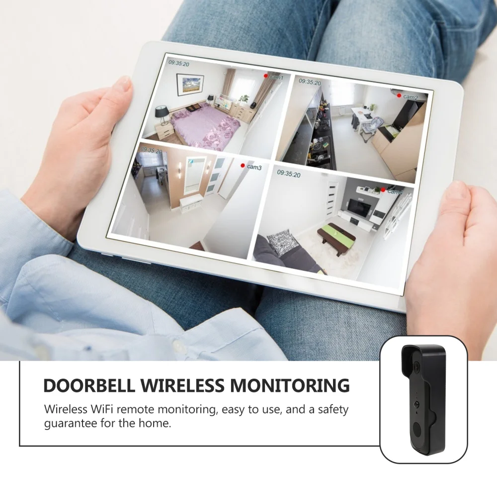 

Wireless WIFI Smart Cat Eye Door Viewer Household Door Detector No Battery