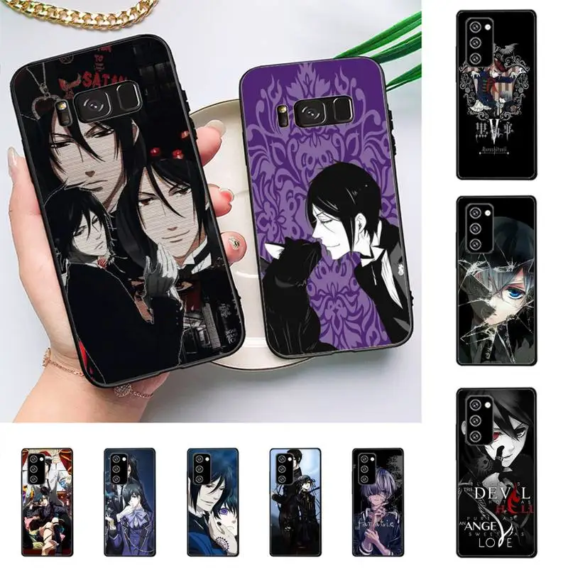 

Anime Black Butler Cat Phone Case For Samsung Galaxy Note10Pro Note20ultra note20 note10lite M30S