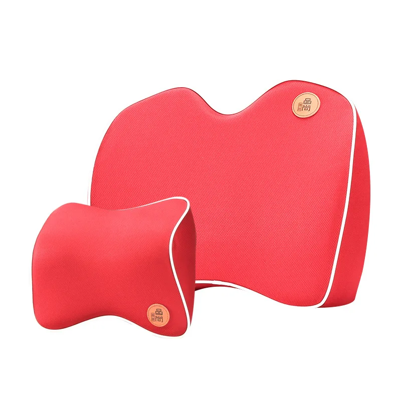

Comfort Car Pillow Long Drive Car Seat Cushion Lumbar Support Back Pain Pillow Memory Foam Massage Breathable Seat Support