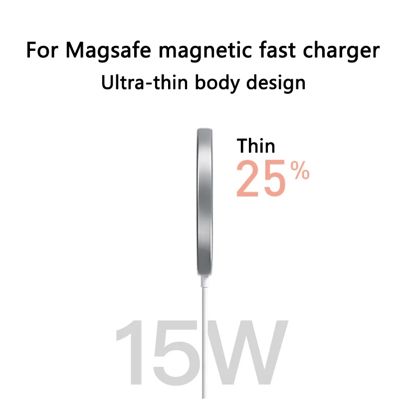

15W Original Magsafe Chargers Magnetic Wireless Charger For iPhone 12 Pro Max 12 Mini Qi Fast Charging USB C Adapter Magsafing