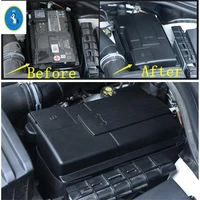 engine battery full protect positive negative electrode waterproof dustproof cover kit fit for skoda kodiaq 2017 2022 interior