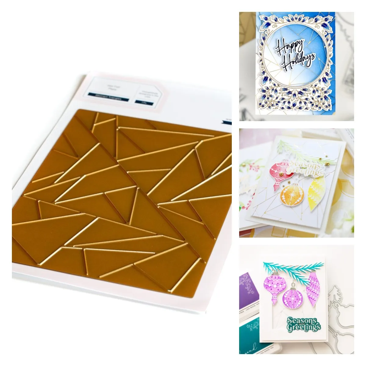 

Abstract Triangles Hot Foil Plate Cutting Hot foil Scrapbook Diary Decoration Stencil Embossing Template DIY Greeting Card 2021