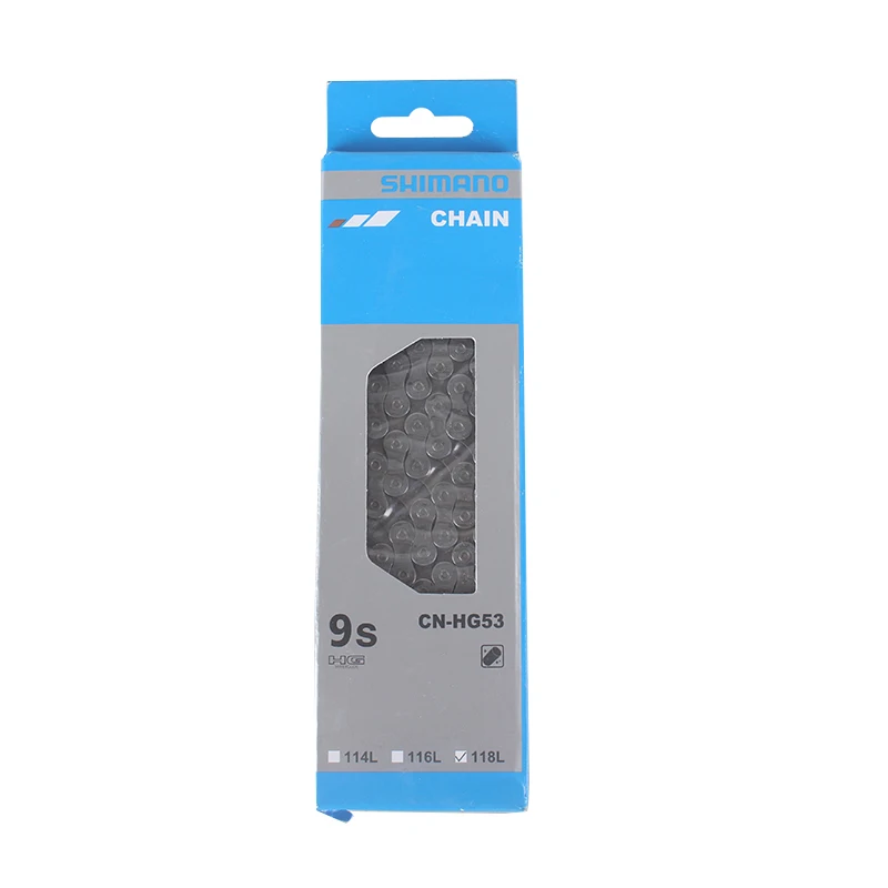 SHIMANO CN HG53 9S скоростная цепь 118L звено MTB и части дорожного велосипеда|Велосипедная
