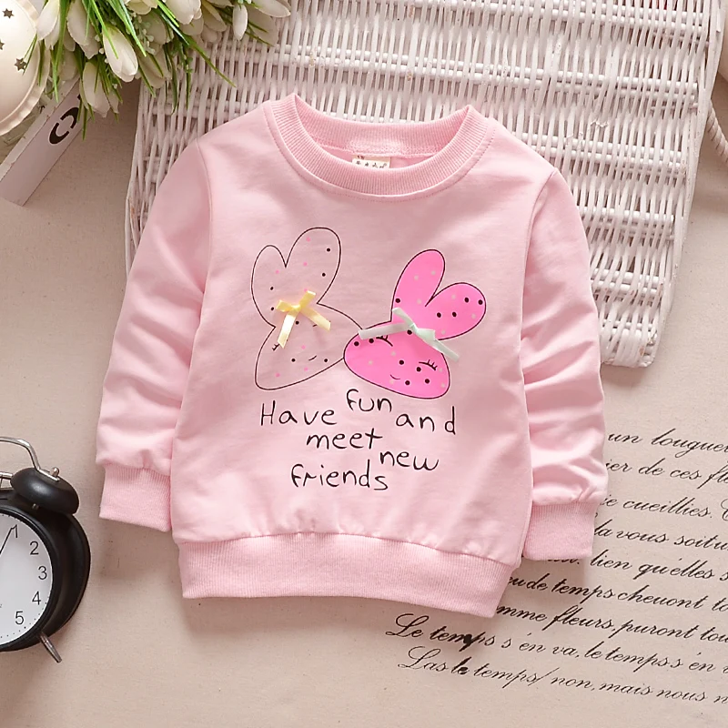 hot sale sweatshirt baby girl Children's t-shirt cotton girls sweater spring and autumn baby clothing