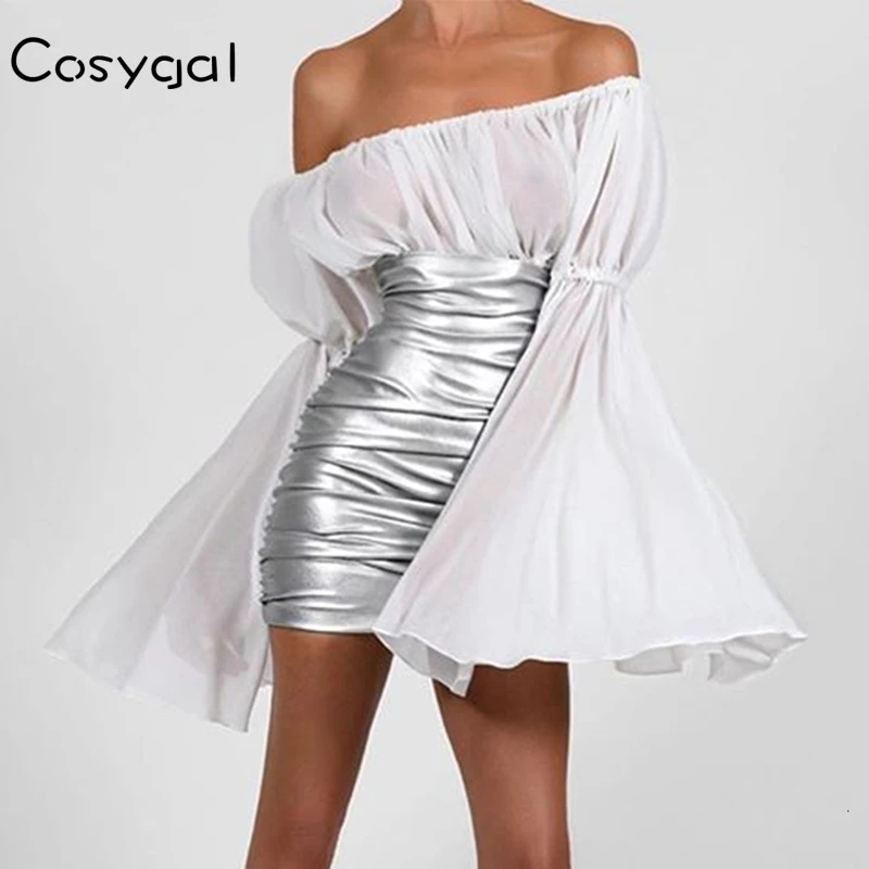 Женское платье без бретелек COSYGAL вечернее облегающее Плиссированное Платье из